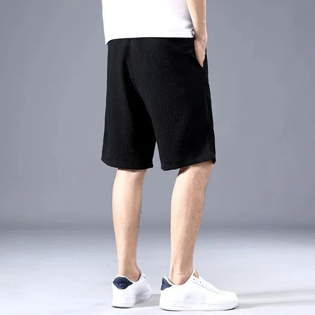 Mens Silk Style Breathable Loose Shorts
