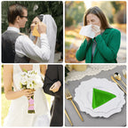 30Pcs Men's Satin Silk Pocket Squares Set for Wedding Suits and Tuxedos
