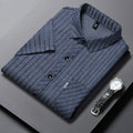 Versatile Mens Business Casual Short Sleeved Shirt with Wrinkle Resistance Comfortable All Season No Ironing Top