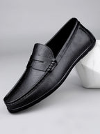 Luxury Genuine Leather Men Casual Shoes, Breathable Formal Dress Loafers & Slip-On Boat Shoes for Stylish Comfort