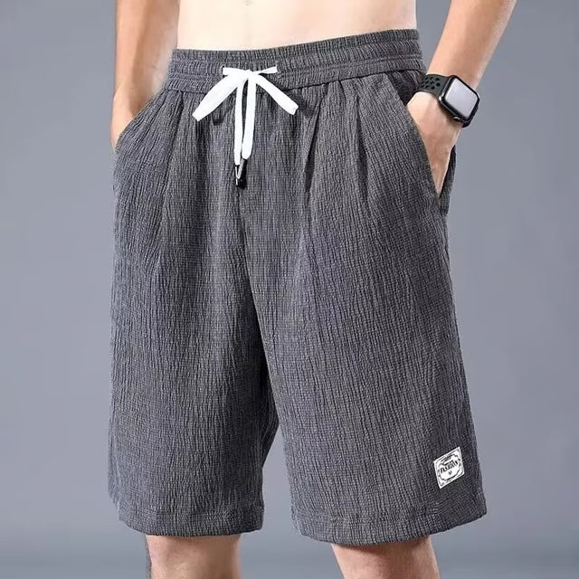 Mens Silk Style Breathable Loose Shorts