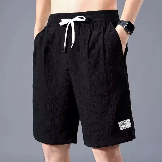 Mens Silk Style Breathable Loose Shorts