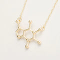 Caffeine Molecule Necklace