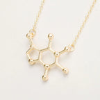 Caffeine Molecule Necklace