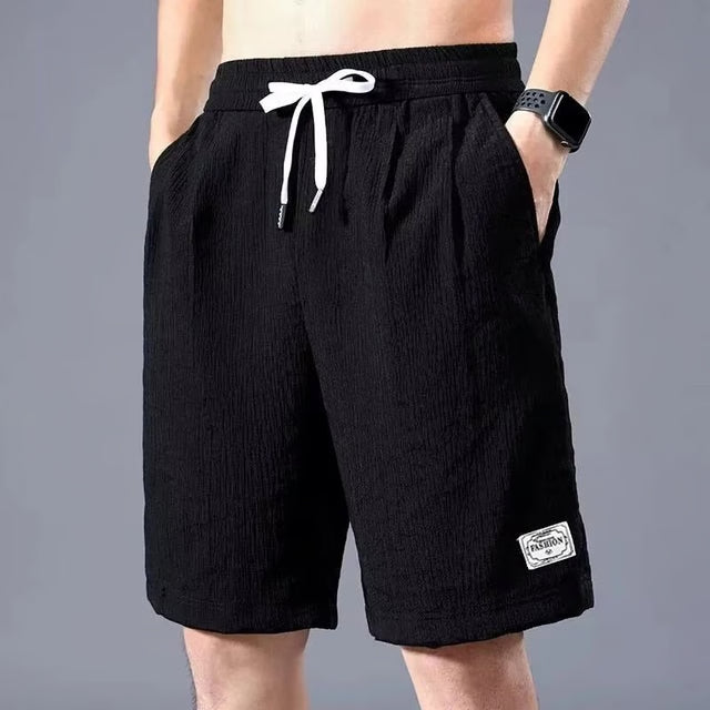 Mens Silk Style Breathable Loose Shorts